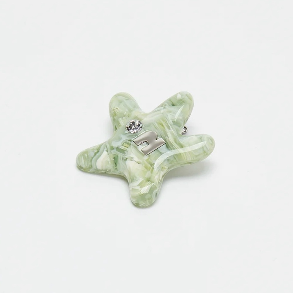 Tagi Star Shape Green Single Piece Hairclip